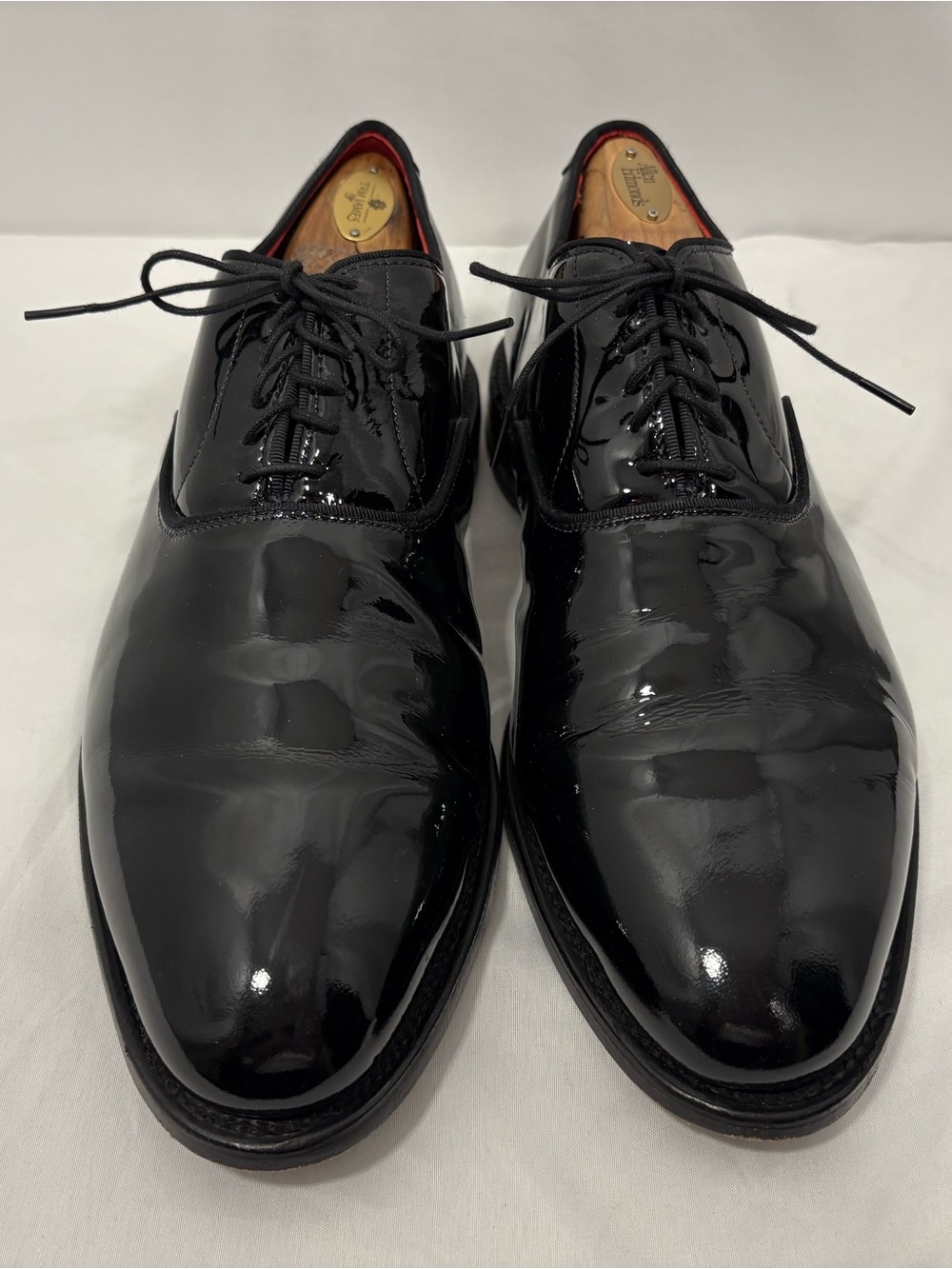 Allen Edmonds Carlyle Plain-toe Oxford Dress Shoe Black Patent Size 10 E